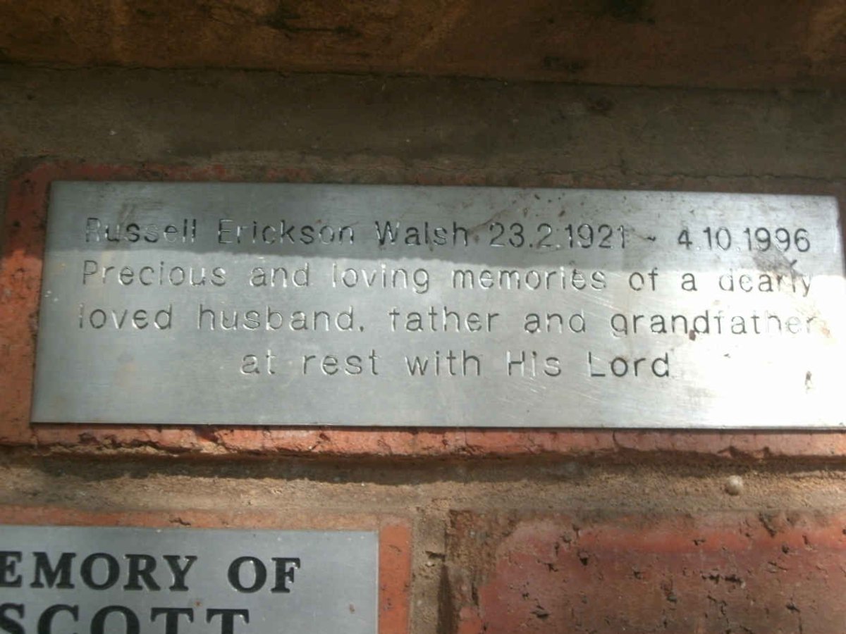 WALSH Russell Erickson 1921-1996