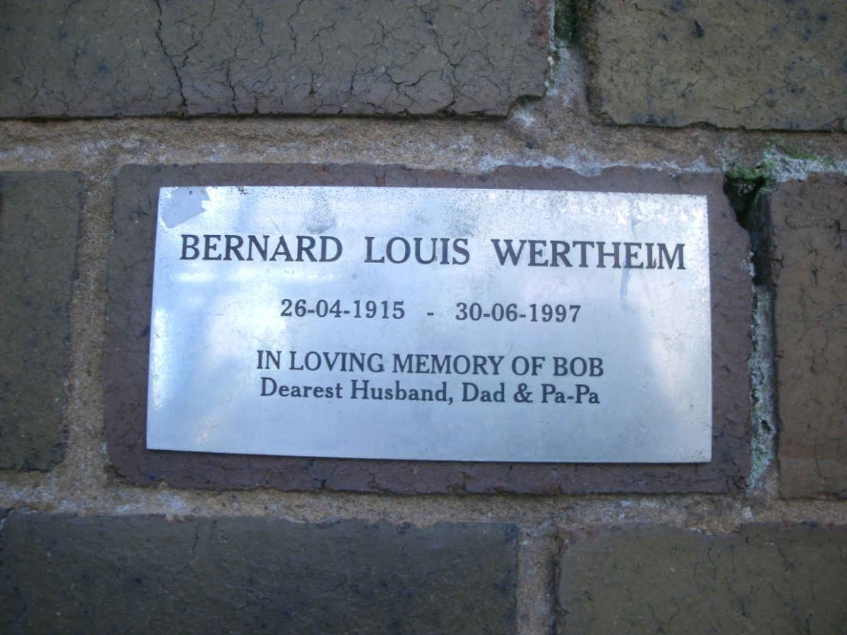 WERTHEIM Bernard Louis 1915-1997