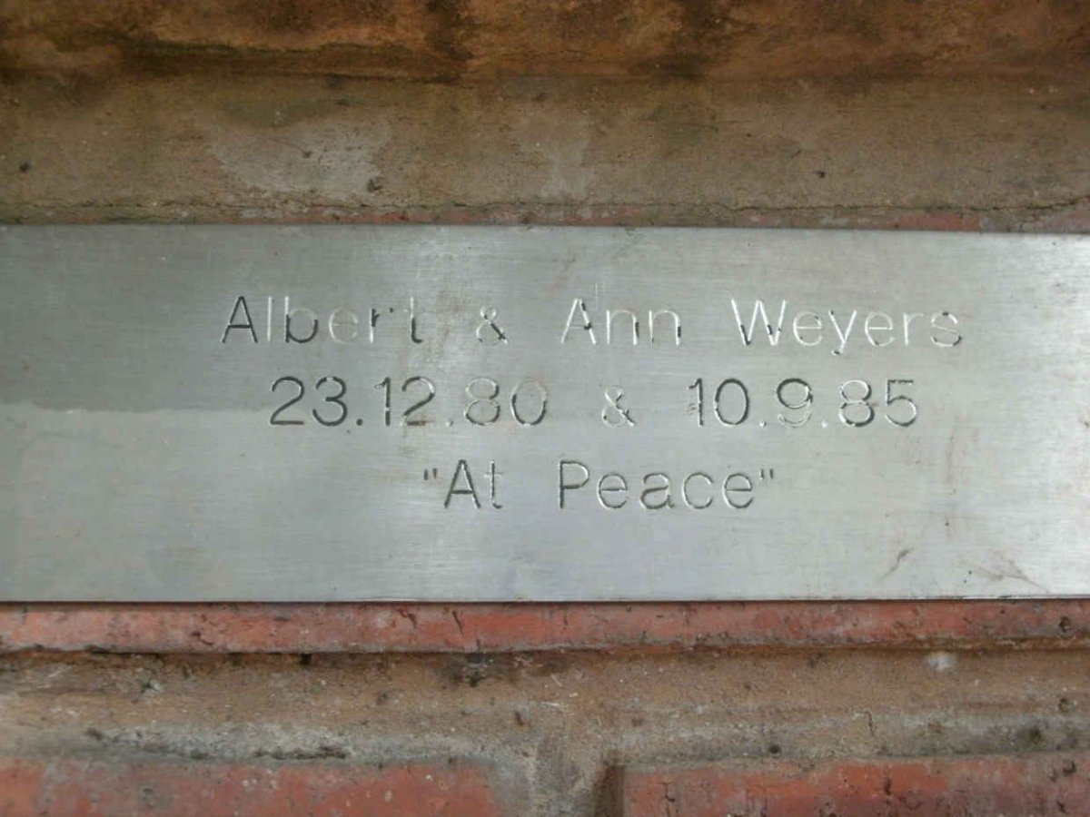 WEYERS Albert -1980 &amp; Ann -1985