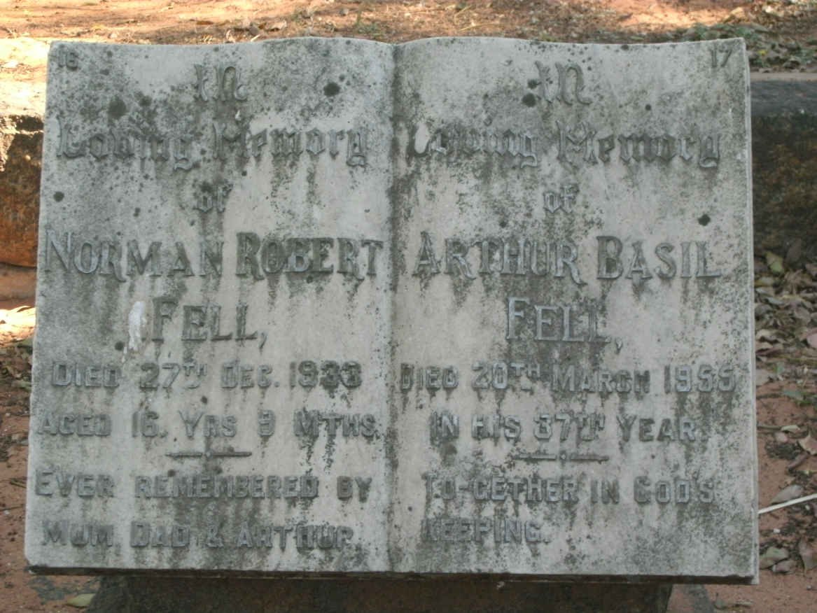 FELL Norman Robert -1933 :: FELL Arthur Basil -1955