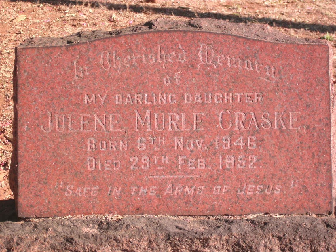 CRASKE Julene Murle 1946-1952