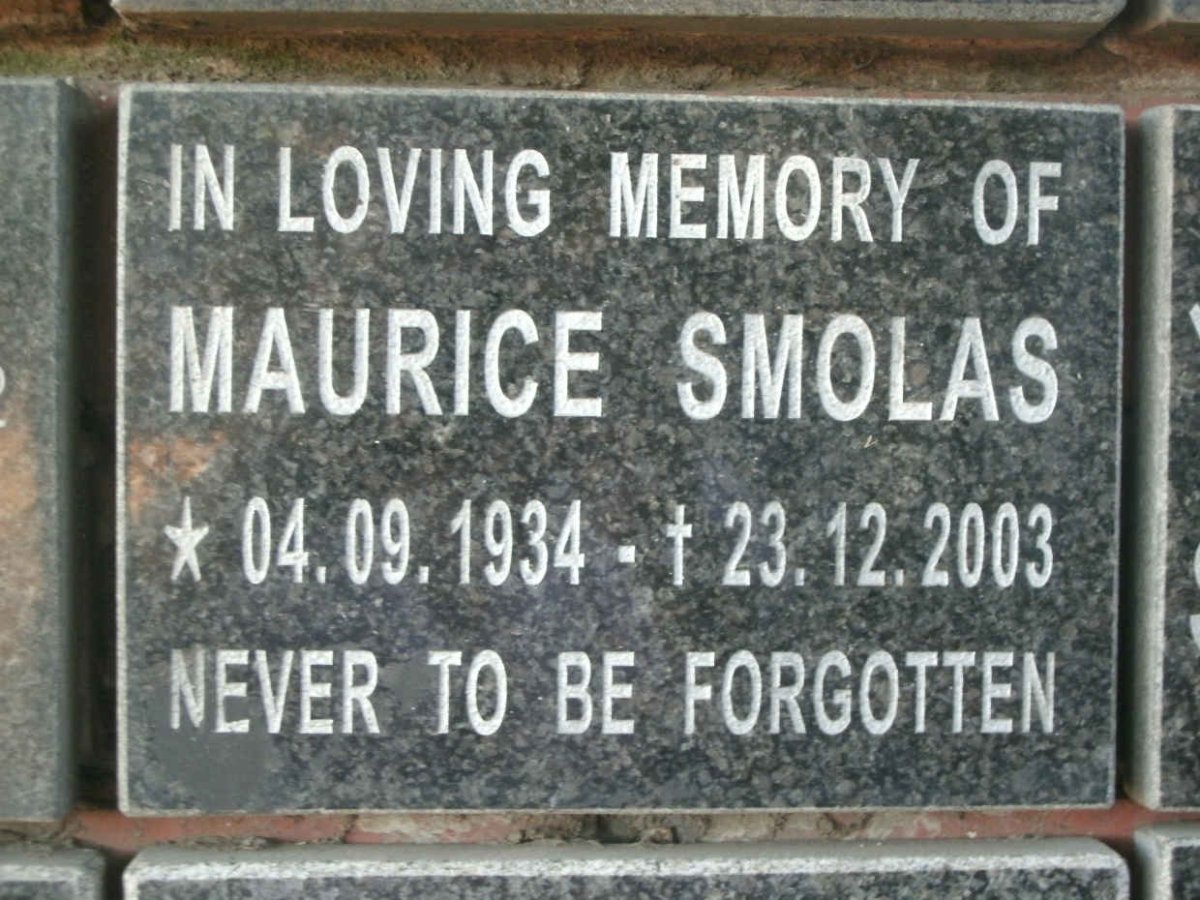 SMOLAS Maurice 1934-2003