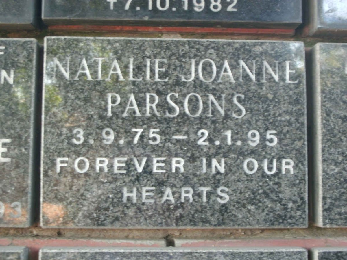 PARSONS Natalie Joanne 1975-1995