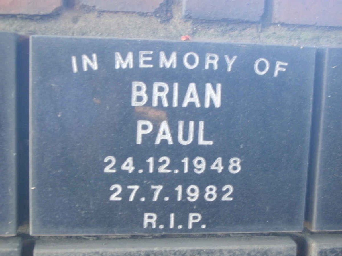 PAUL Brian 1948-1982