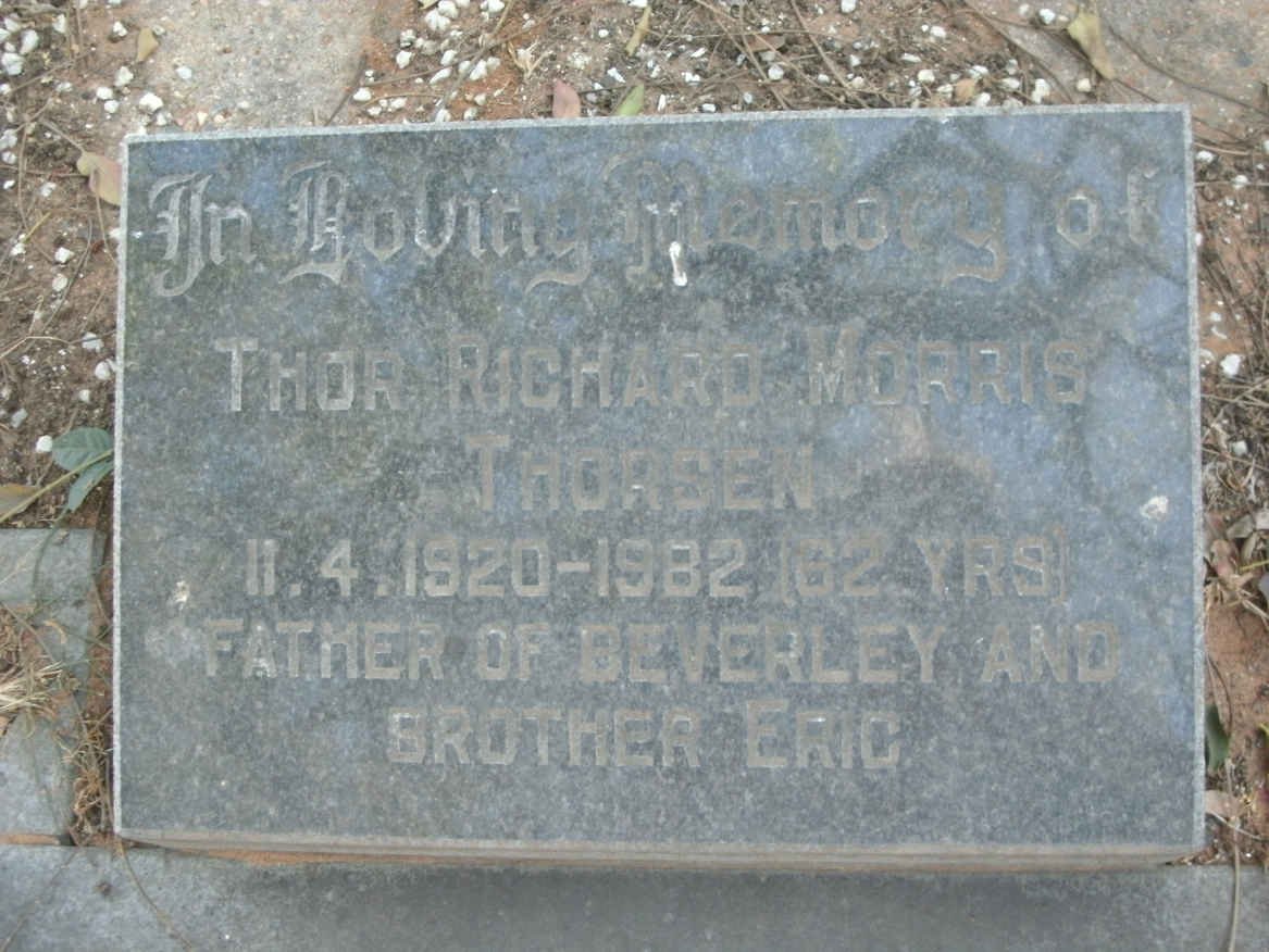 THORSEN Thor Richard Morris 1920-1982