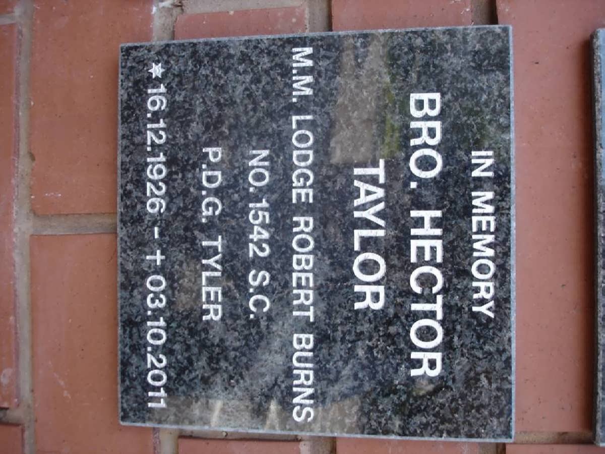 TAYLOR Hector 1926-2011