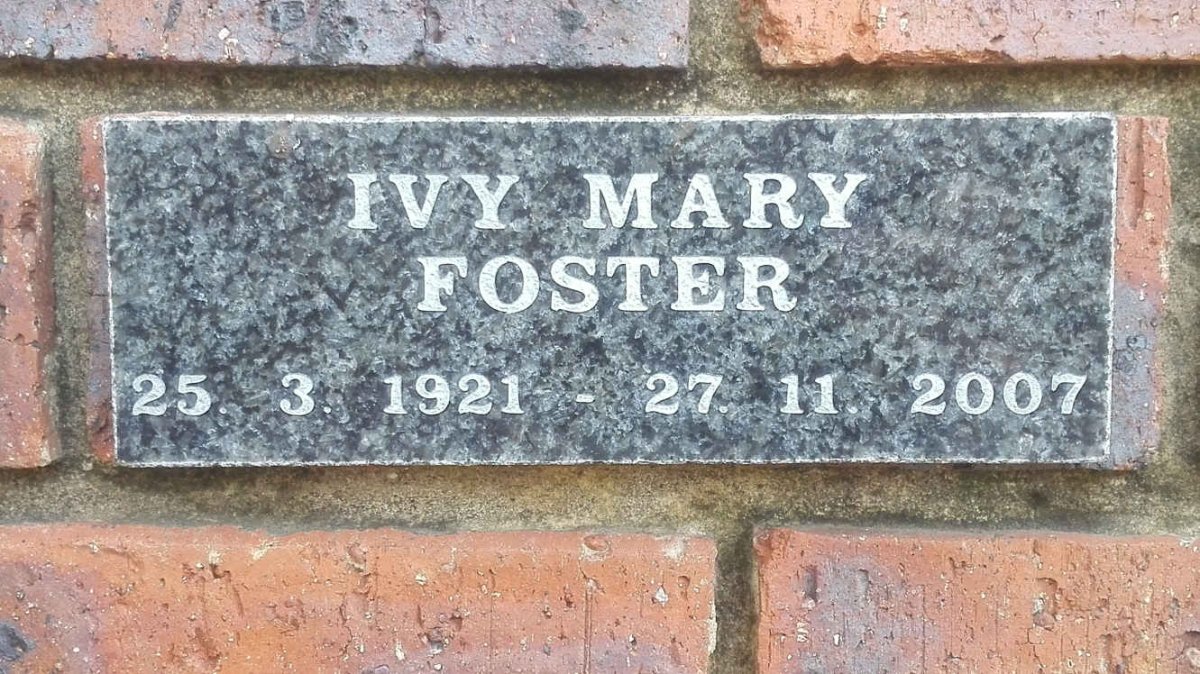 FOSTER Ivy Mary 1921-2007