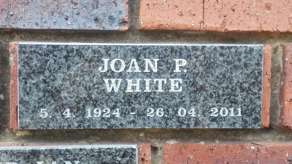 WHITE Joan P. 1924-2011