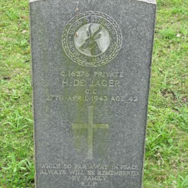 JAGER H., de  -1943