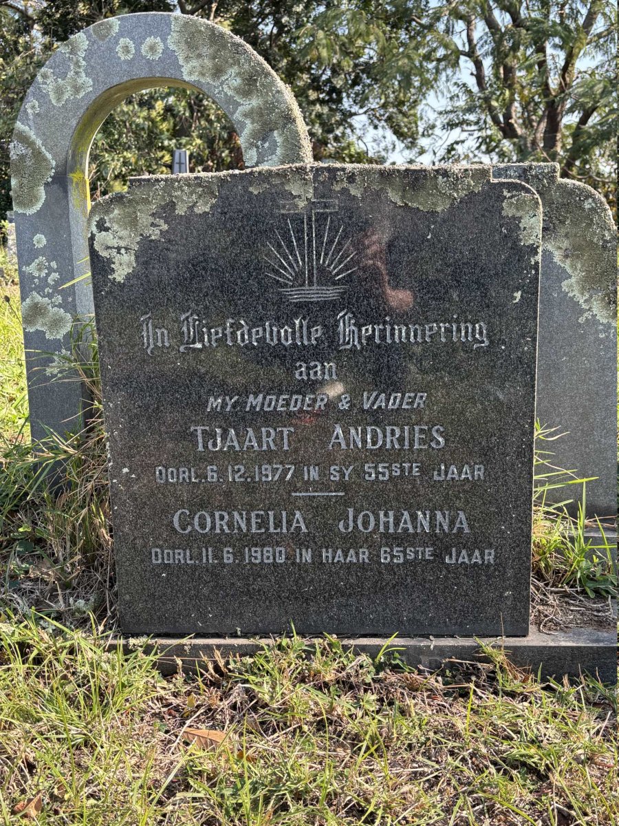 ? Tjaart Andries -1977 & Cornelia Johanna -1980
