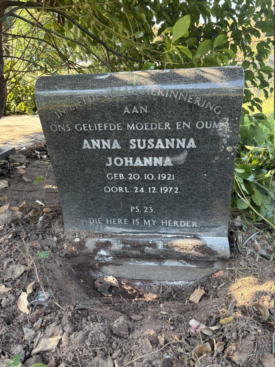 ? Anna Susanna Johanna 1921-1972