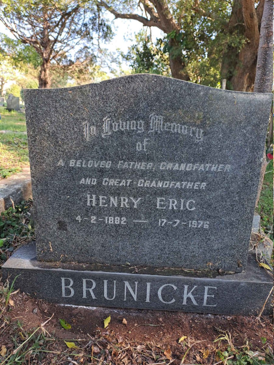 BRUNICKE Henry Eric 1882-1976