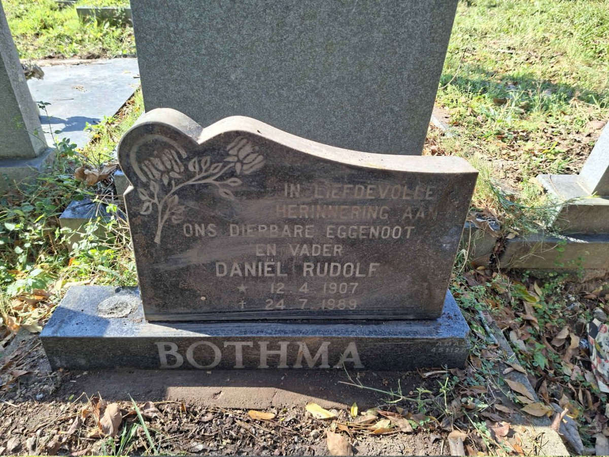 BOTHMA Daniel Rudolf 1907-1989