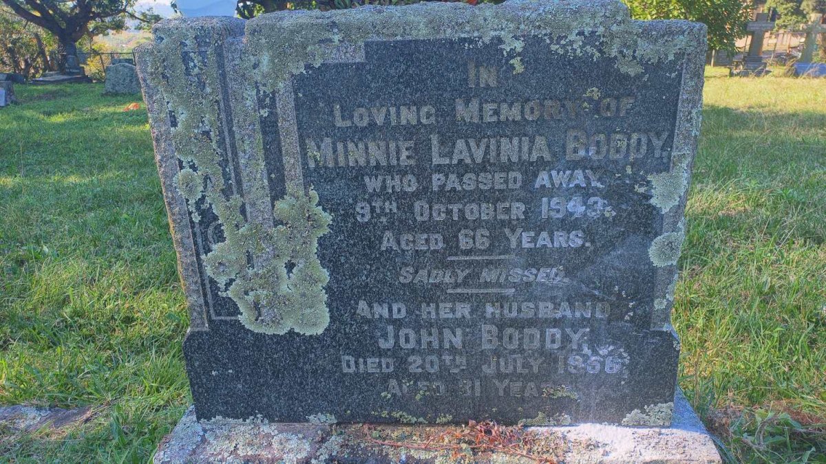 BODDY John -1956 & Minnie Lavina -1943
