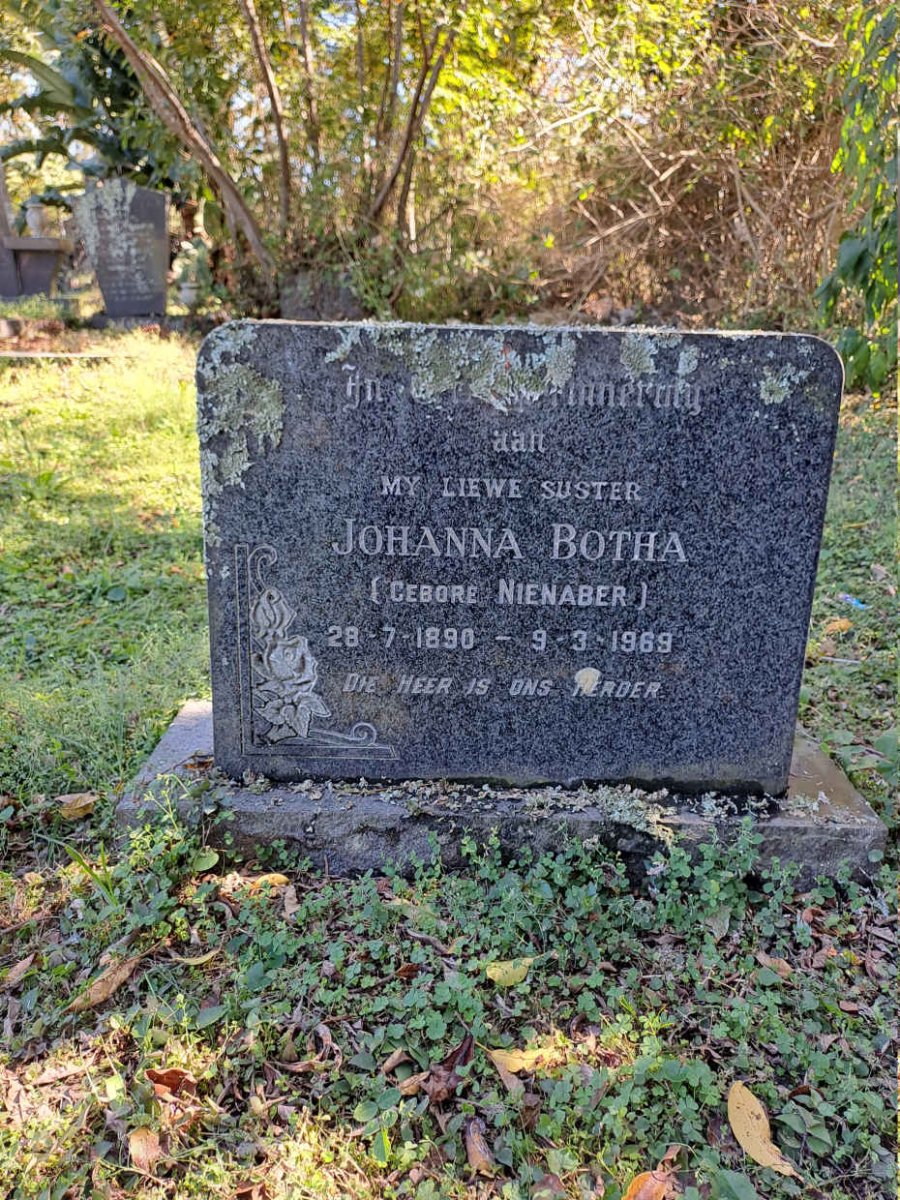 BOTHA Johanna nee NIENABER 1890-1969
