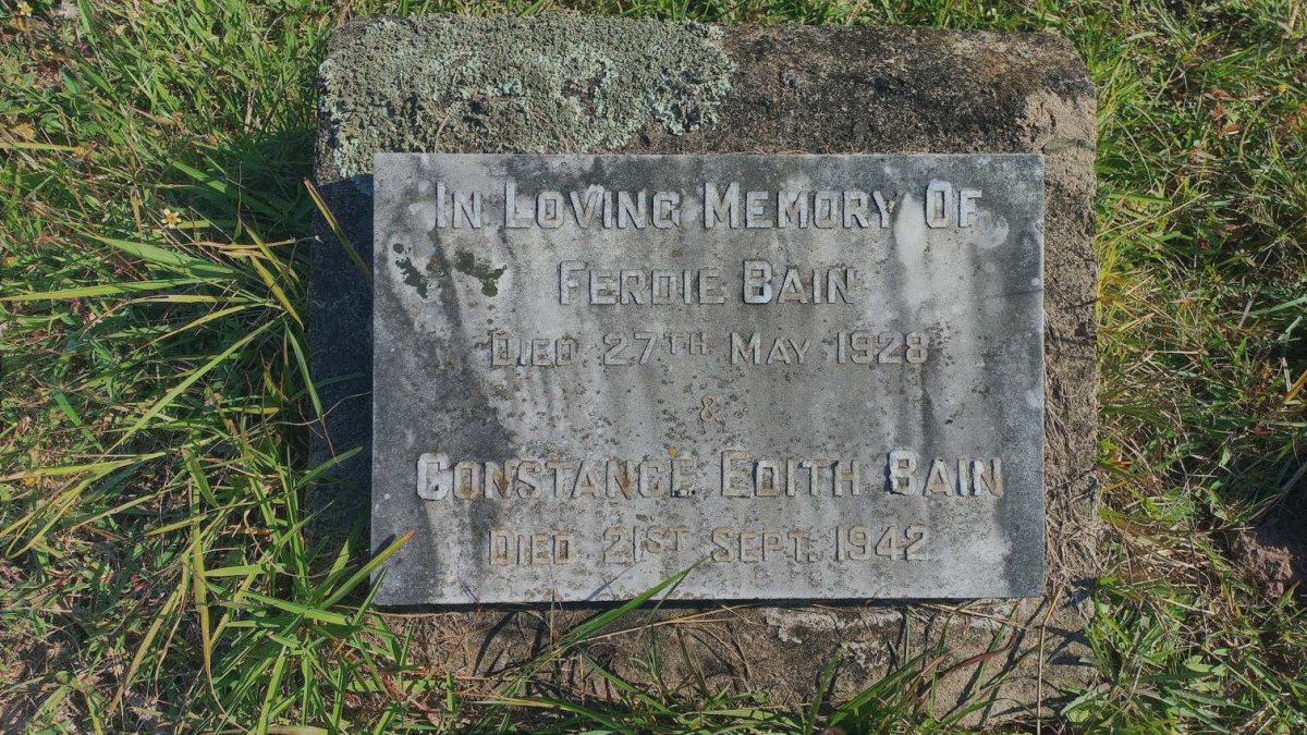 BAIN Ferdie -1928 & Constance Edith -1942