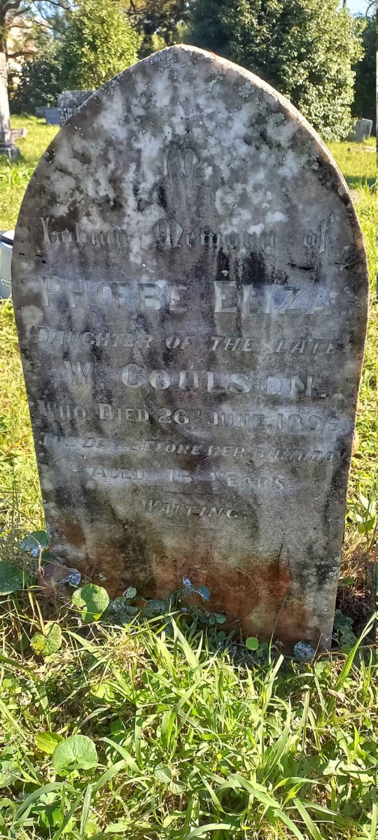 COULSON Phoebe Eliza -1896