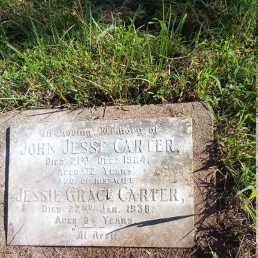 CARTER John Jesse -1924 & Jessie Grace 1938