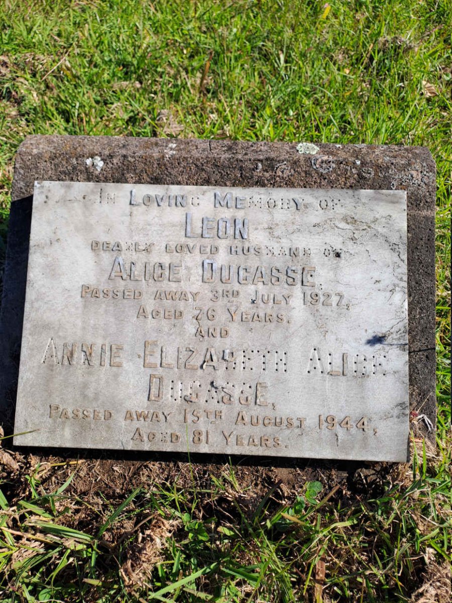 CASSE Leon, du -1927 & Annie Elizabeth Alice -1944