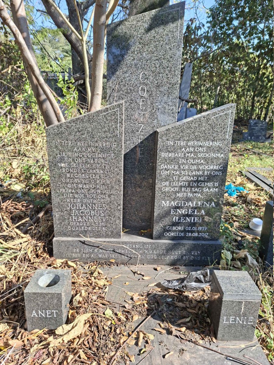 COETZEE Johannes Jacobus 1938-1981 & Magdalena Engela 1939-2017 _2