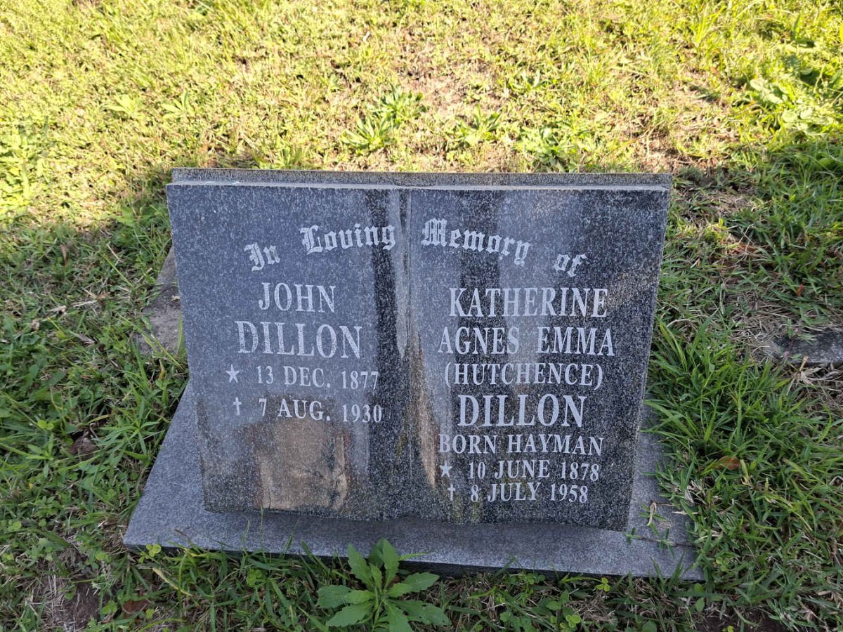 DILLON John 1877-1930 & Katherine Agnes Emma HUTCHENCE 1878-1958