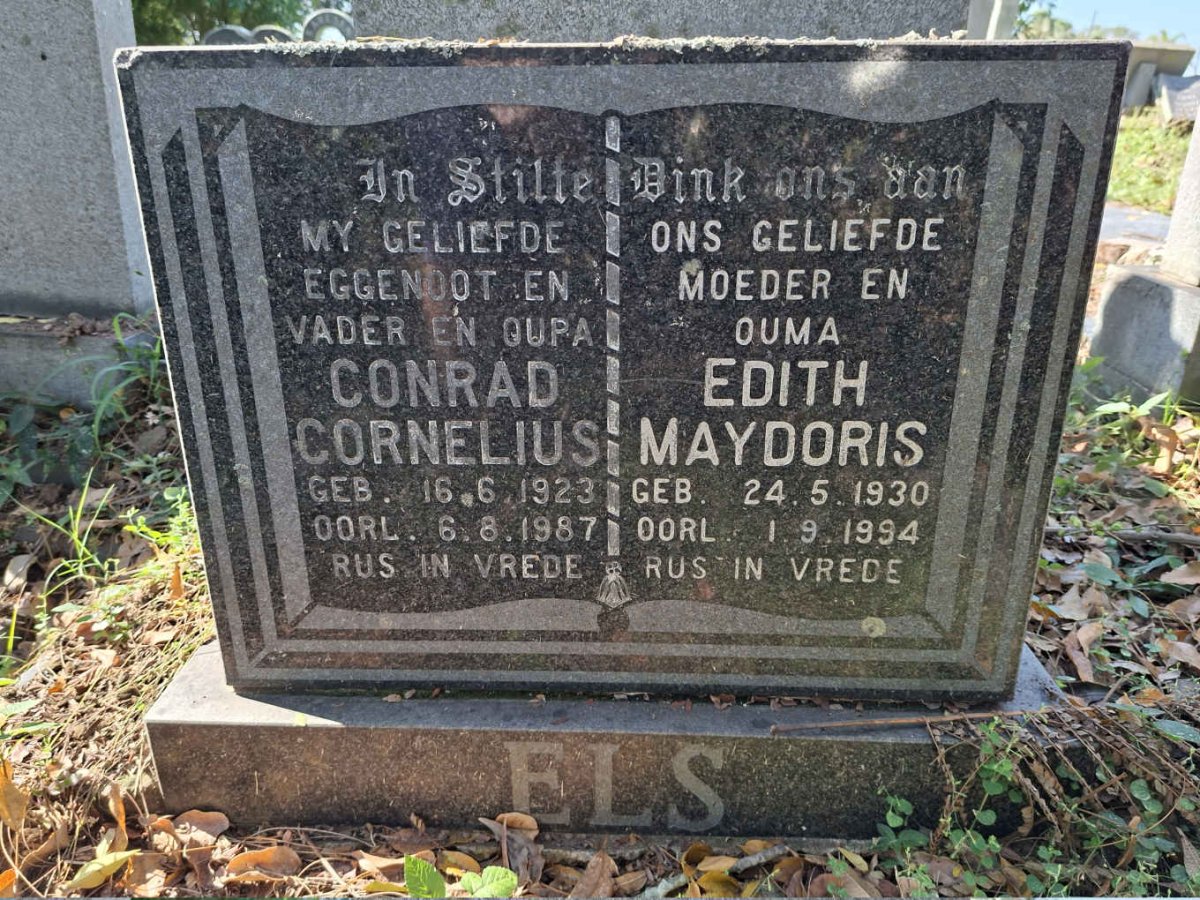 ELS Conrad Cornelius 1923-1987 :: ELS Edith May Doris 1930-1994
