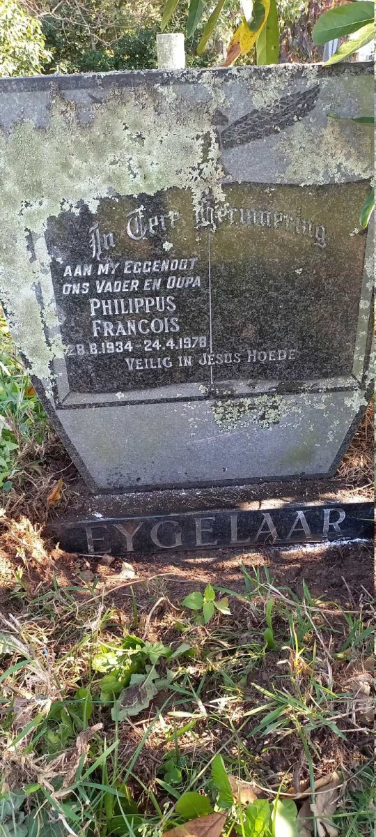 EYGELAAR Philippus Francois 1934-1978