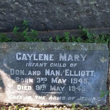 ELLIOTT Gaylene Mary 1945-1945