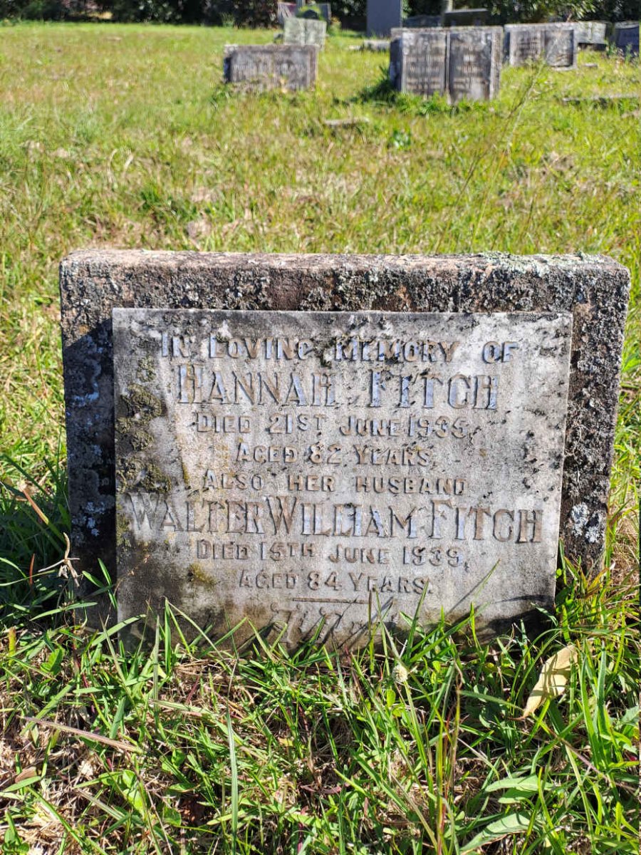 FITCH Walter William -1939 & Hannah -1935
