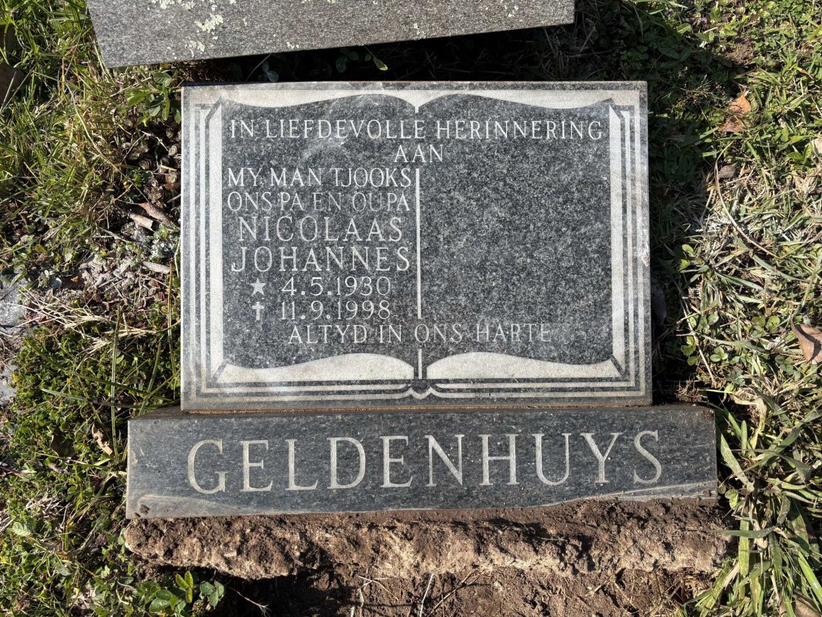 GELDENHUYS Nicolaas Johannes 1930-1998