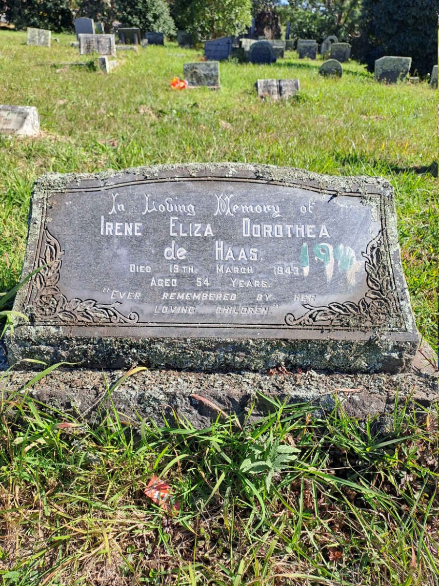 HAAS Irene Eliza Dorothea, de -1943