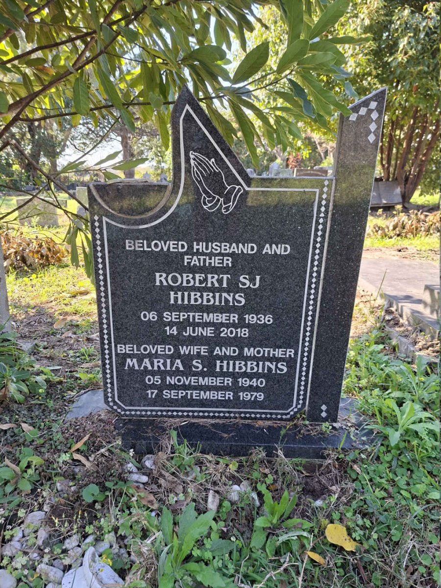 HIBBINS Robert S.J. 1936-2018 & Maria S. 1940-1979