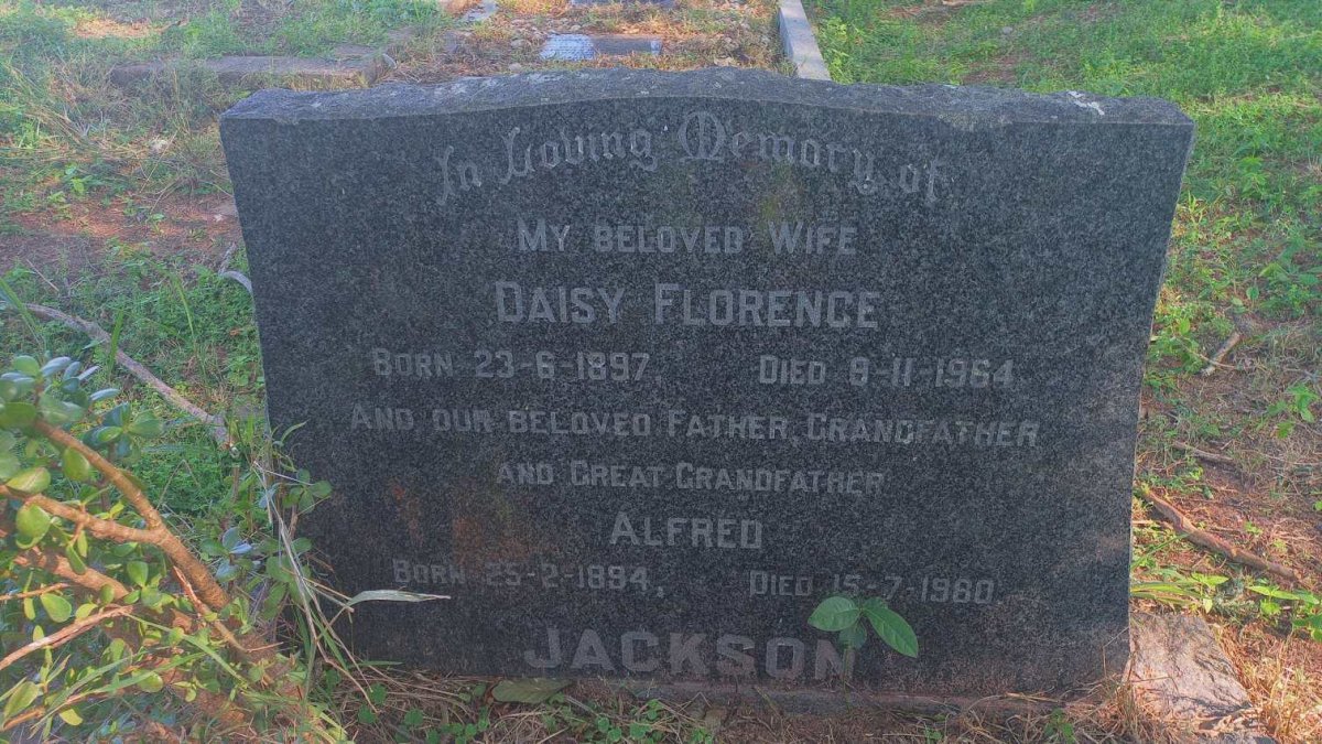 JACKSON Daisy Florence 1897-1964 :: JACKSON Alfred 1894-1980