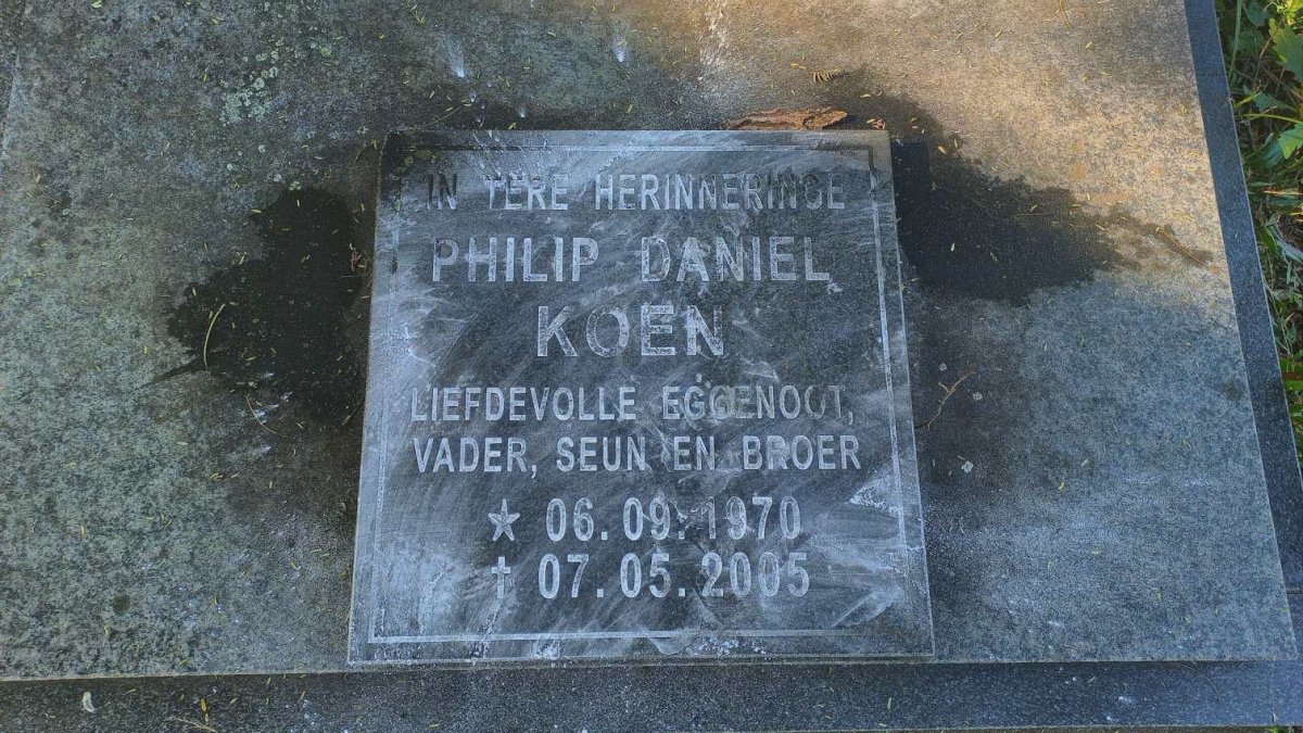 KOEN Philip Daniel 1970-2005