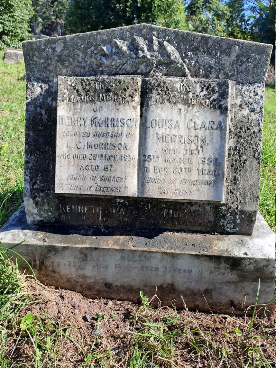 MORRISON Henry -1936 & Louisa Clara -1959 :: MORRISON Allen -193? ::MORRISON Kenneth