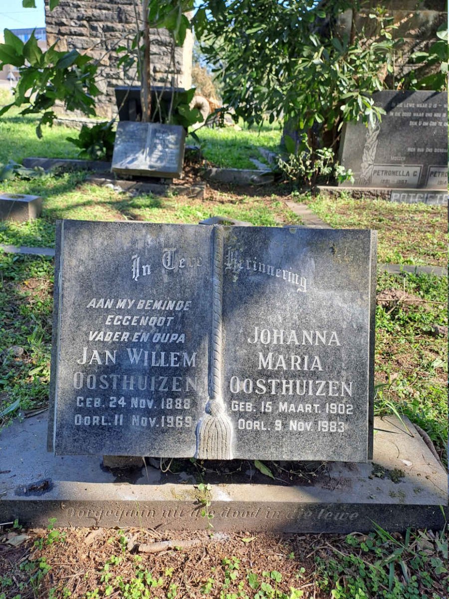 OOSTHUIZEN Jan Willem 1888-1969 :: OOSTHUIZEN Johanna Maria 1902-1983