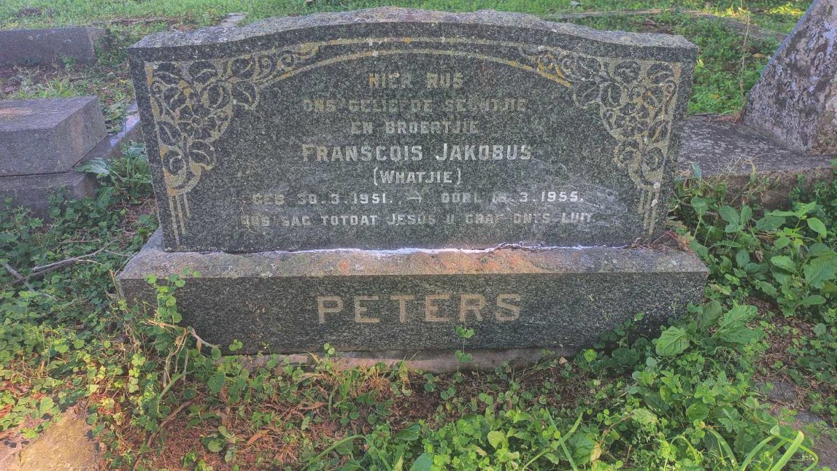 PETERS Franscois Jakobus 1951-1955