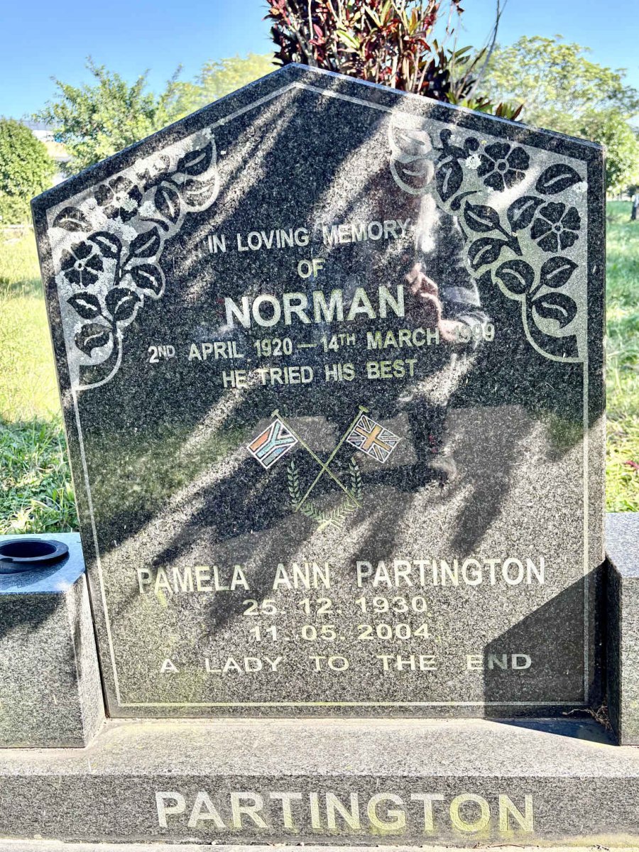 PARTINGTON Norman 1920-1999 & Pamela Ann 1930-2004