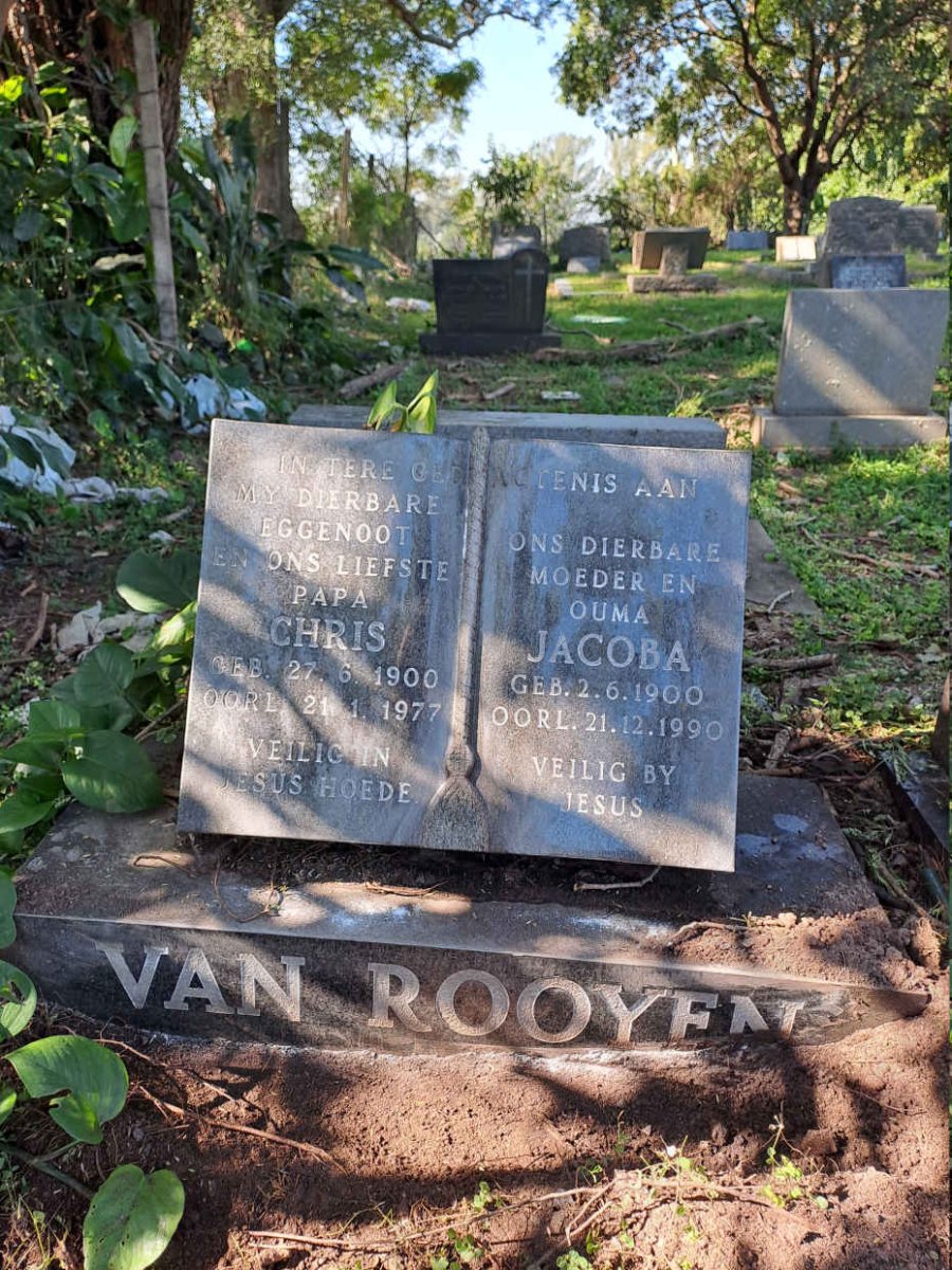 ROOYEN Chris, van 1900-1977 & Jacoba 1900-1990