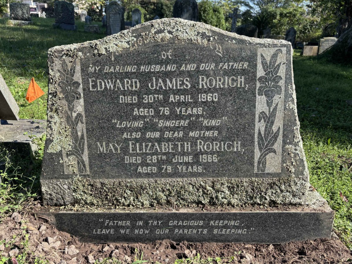 RORICH Edward James -1960 & May Elizabeth -1966