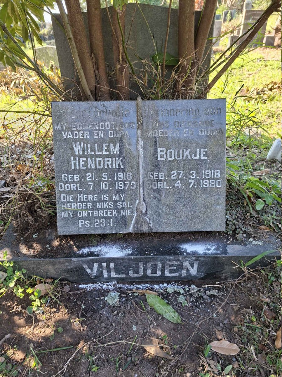 VILJOEN Willem Hendrik 1918-1979 & Boukje 1918-1980