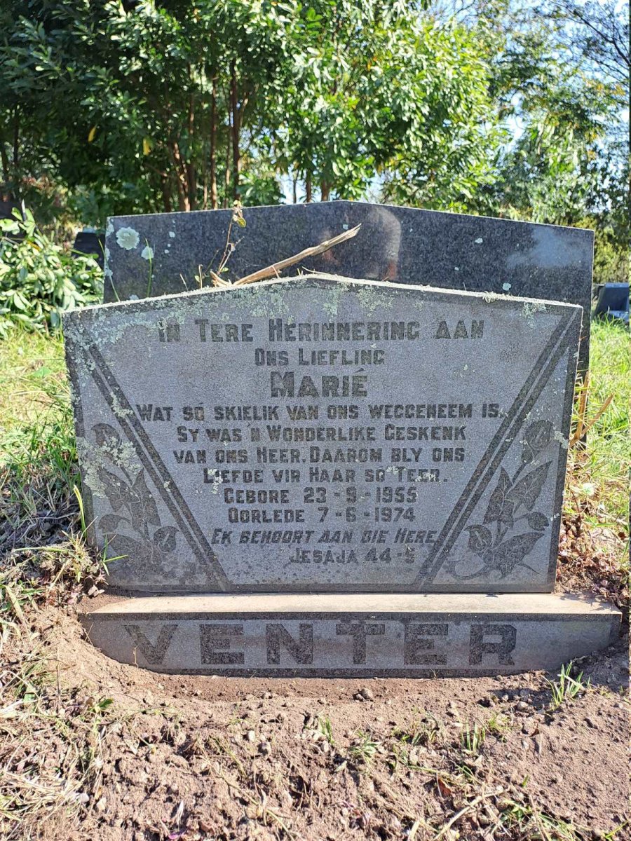 VENTER Marie 1955-1974