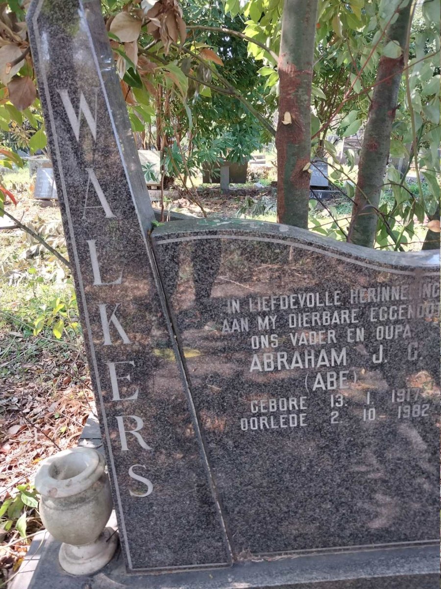 WALKERS Abraham J.G. 1917-1982