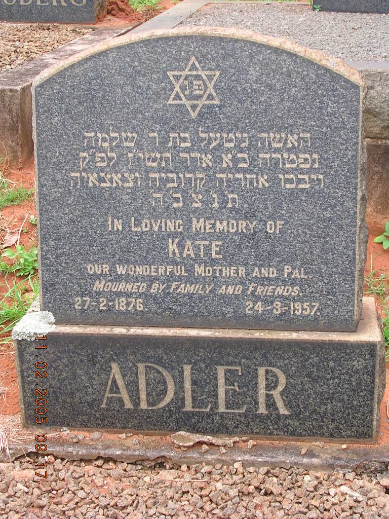 ADLER Kate 1876-1957