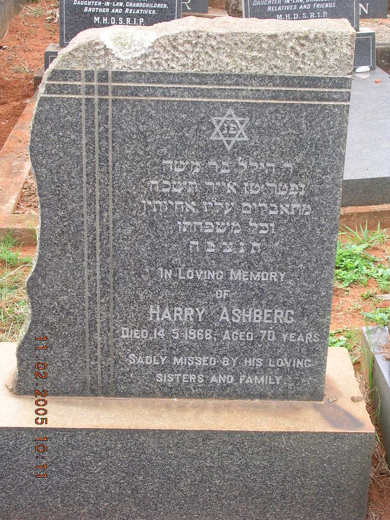 ASHBERG Harry -1968