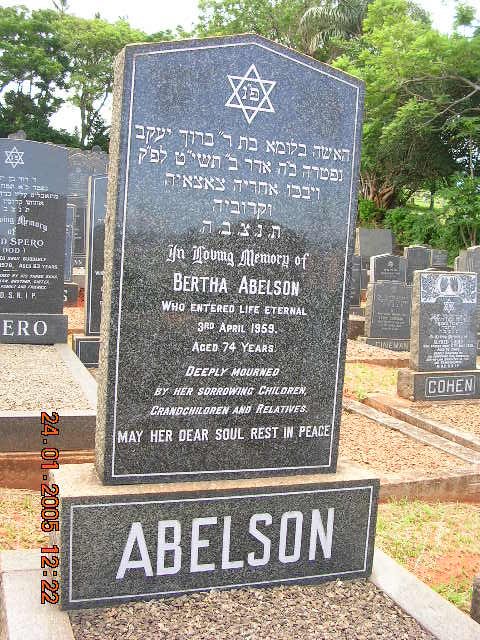 ABELSON Bertha -1959
