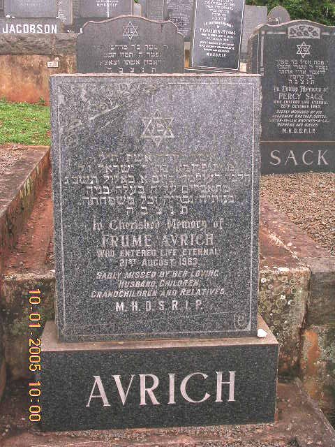 AVRICH Frume -1963