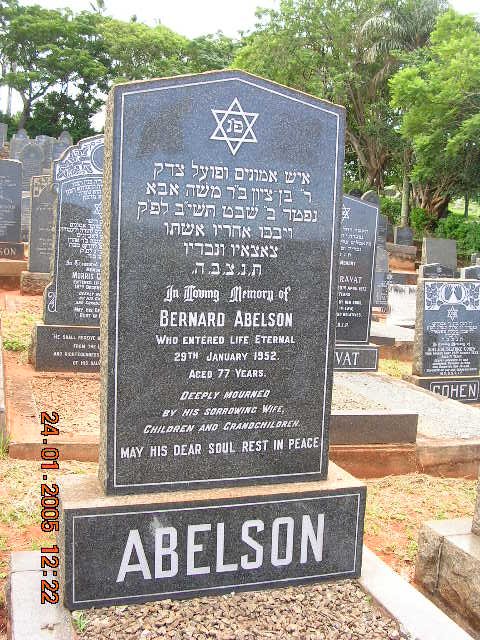 ABELSON Bernard -1952