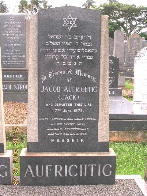 AUFRICHTIG Jacob -1972