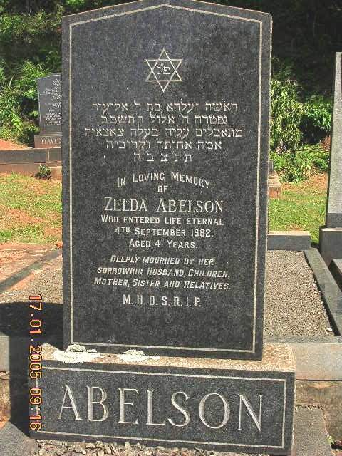 ABELSON Zelda -1962